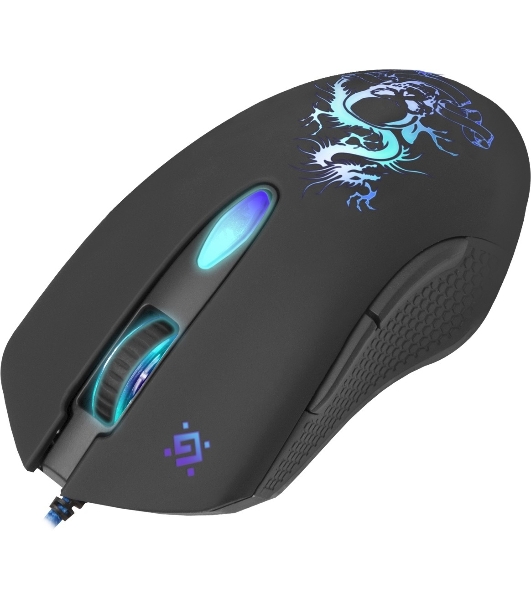 Мышь проводная Defender Sky Dragon GM-090L черный, 3200 dpi, USB, кнопки - 6