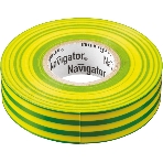 Изолента ПВХ Navigator 15 мм (рул.20м) жел/зел. NIT-B15-20/YG, фото 1
