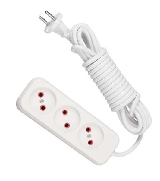 Удлинитель 3х3 м без заземл. 10А IP20 Lezard 720-0303-303