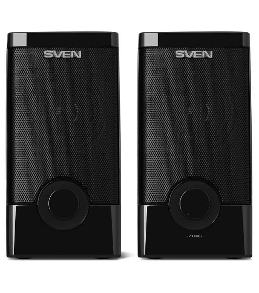 Колонки SVEN 318 черный USB-порт ПК, ноутбука или адаптер 5V DC