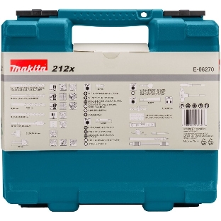Набор принадлежностей Makita E-06270 212 предметов (жесткий кейс)