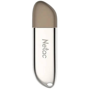 Флешка USB Netac U352 (NT03U352N-008G-20PN), 8Gb, USB 2.0, R/W 50/15, серебристый
