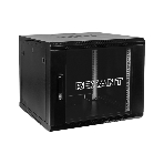 Настенный шкаф Rexant RAL 9005 19' 9U 600×450×501 (ШxГxВ), дверь стекло, металлическая задняя стенка, боковые съемные стенки, фото3