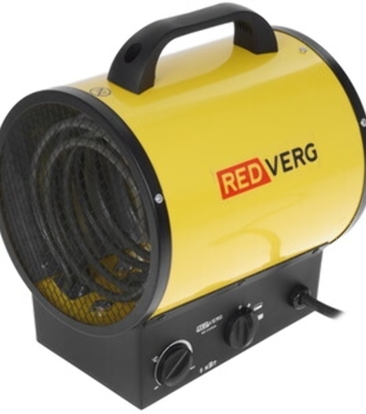 Тепловая пушка электрическая RedVerg RD-EHR5A/380 5000Вт желтый/черный