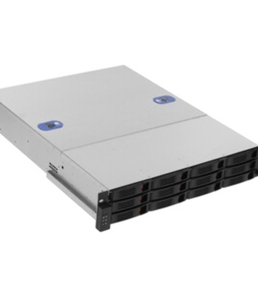 Серверный корпус ExeGate Pro 2U550-HS12 (RM 19', высота 2U, глубина 550, БП 1U-500ADS,12xHotSwap, USB)