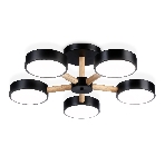 Светильник Ambrella light FL4828/5 BK черный 3000K-6400K 65W D580*160 (ПДУ ИК), фото9