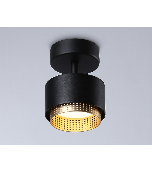 Светильник Ambrella light TN71282  BK/GD черный/золото GX53 max 12W D95*137