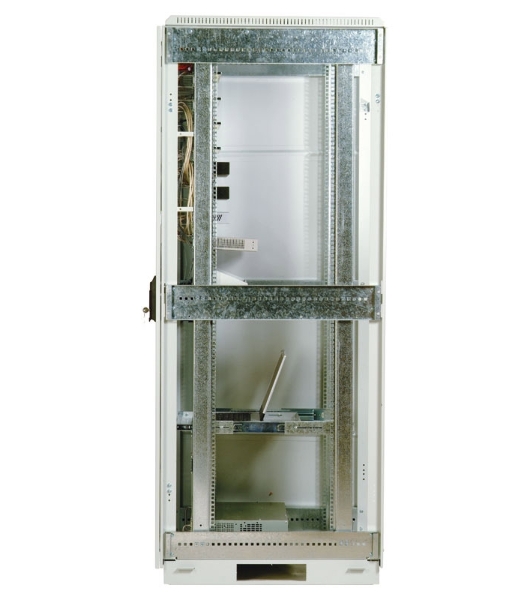 Шкаф телеком. напольный 42U (600x600) дверь перфорированная (ШТК-М-42.6.6-4ААА) (3 коробки)