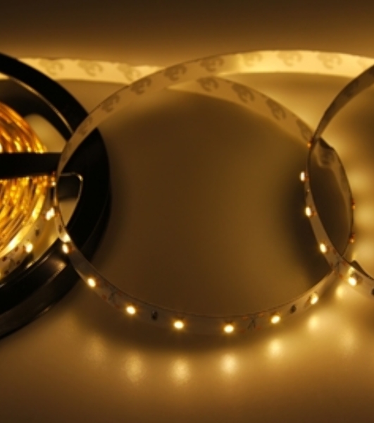 Лента светодиодная открытая, 8 мм, IP23, SMD 2835, 60 LED/m, 12 V, цвет свечения теплый белый