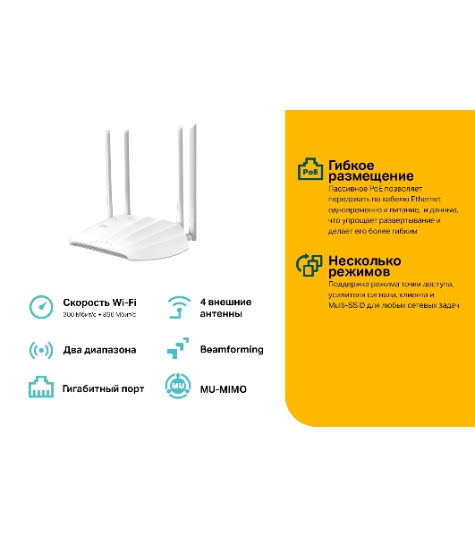 Беспроводная точка доступа TP-Link TL-WA1201 AC1200