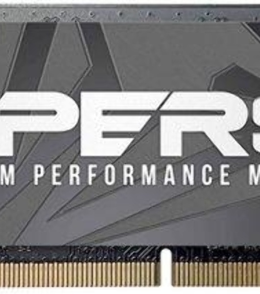 Оперативная память Patriot Viper Steel, DDR4, 8GB (1x8GB), 3200MHz, CL22, с радиатором, черный, SO-DIMM