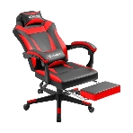 Кресло Defender CRUISER BLACK/RED черный/красный, экокожа, подставка для ног, фото11