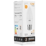 Лампа светодиодная Gauss Elementary 30212 12Вт цок.: E27 свеча 220B 3000K св. свеч. белый теп. (упак.: 10 шт), фото6