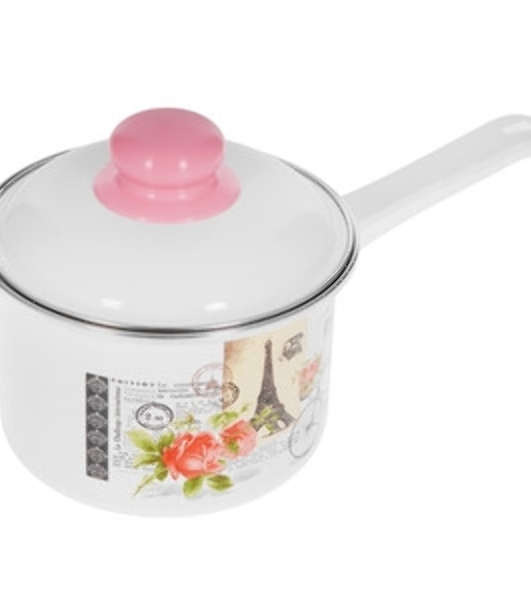 Ковш APPETITE SH05253 pretty 1,5 лиз нерж. стали. Объем 1,5л, размеры: 16х7,5 см, стекл. крышка, прутковая ручка,подар.коробка