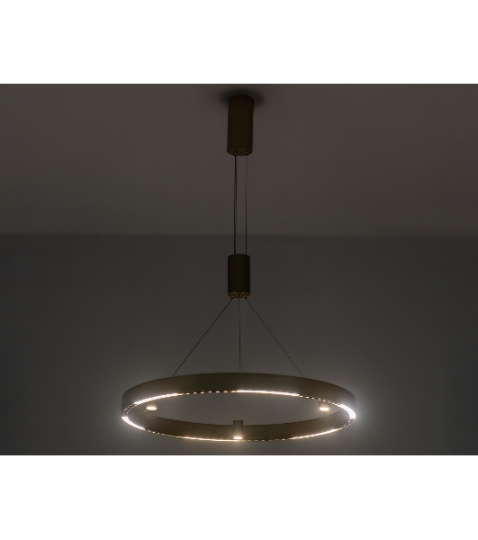 Подвесной светодиодный светильник Ambrella light FL5846/1+3 GD золото 40W 3000K/4200K/6400K D600*1200 (без ПДУ)
