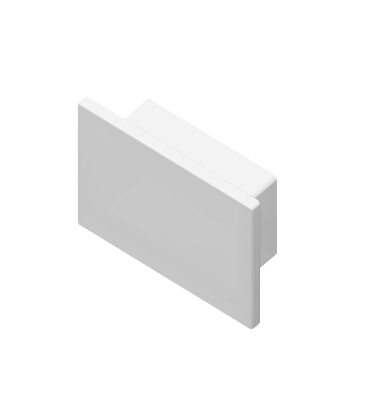 Заглушка для профиля GP8350 WH белый 15.7*12