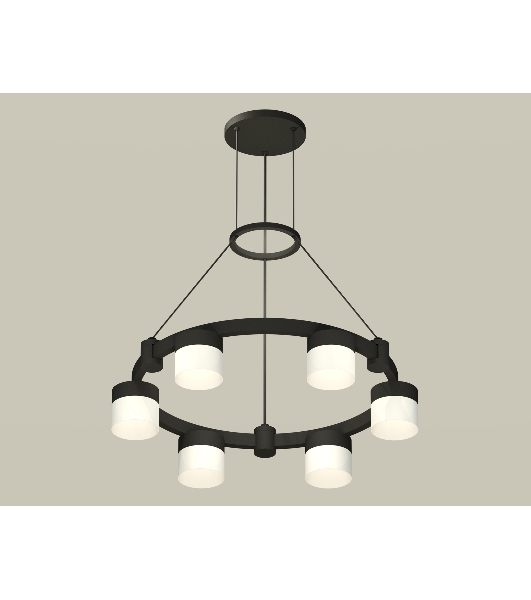Светильник Ambrella light XR92051204/6 SBK/FR черный песок/белый матовый GX53  (A9205, C9232, N8402)