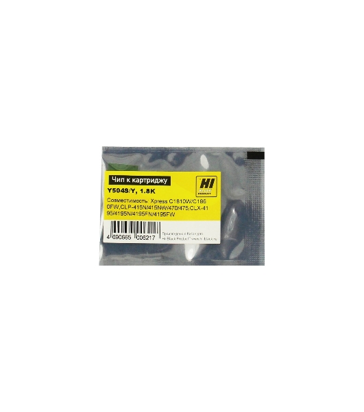 Чип к картриджу Samsung CLP-415/470/CLX4195 (Hi-Black), CLT504, 1.8K, Y