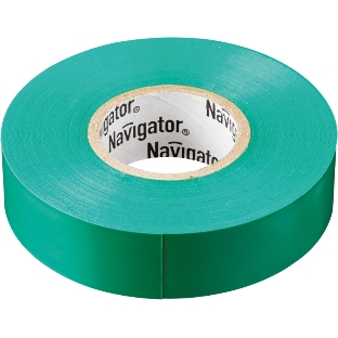 Изолента ПВХ Navigator 15 мм (рул.20м) зел. NIT-B15-20/G