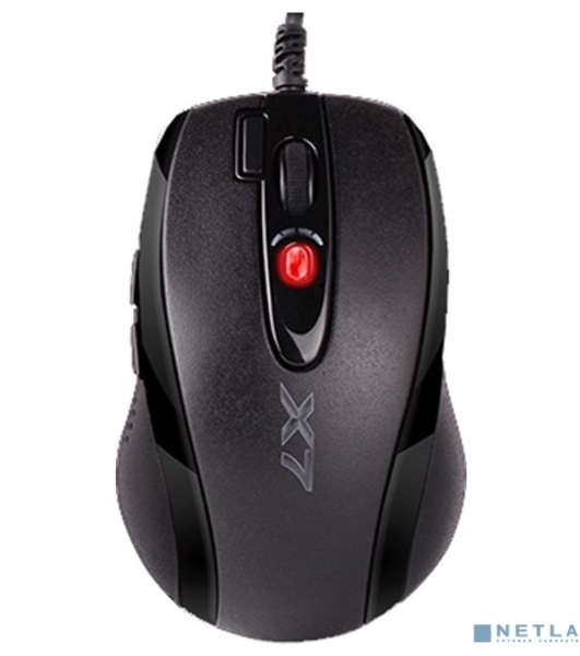 Мышь проводная A4Tech X-710MK черный, 2000 dpi, USB, кнопки - 7