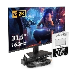 Монитор 31.5' ExeGate SmartView ES3207A IPS 2560x1440, 75 Гц, 1 мс, 16:9, 300 кд/м², HDMI 1.4, DP 1.2, USB, 3.5 Jack, динамики (2x3 Вт), FreeSync, Flicker-free, Low Blue Light, Pivot, VESA 100x100, черный, фото12
