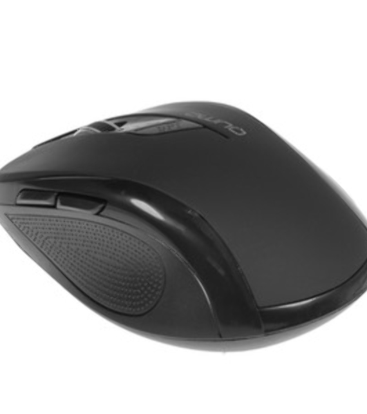 Мышь беспроводная Qumo Office Line Black M78 черный, 1600 dpi, радиоканал, USB, кнопки - 6