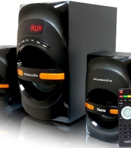 Акустическая система Dialog Progressive AP-210B BLACK 2.1, 30W+2*15W RMS, Bluetooth, USB+SD reader