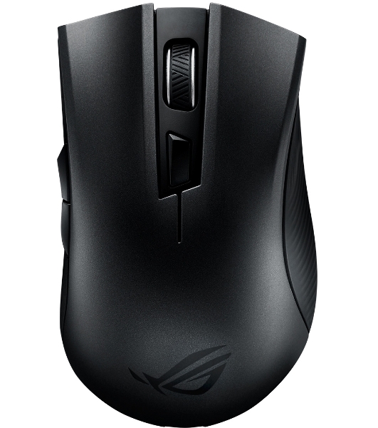 Мышь беспроводная ASUS ROG Strix Carry черный, 7200 dpi, радиоканал, Bluetooth, USB, кнопки - 6