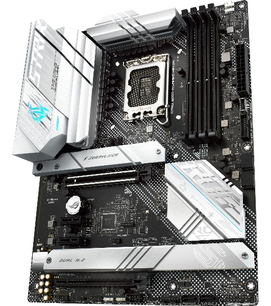 Материнская плата ASUS ROG STRIX B660-A GAMING WIFI D4, LGA 1700, Intel B660, 4xDDR4, 4xSATA, 3xM.2, 1xPCIe 5.0 x16, 1xPCIe 3.0 x4, 1xHDMI, 1xDP, 1x 2.5Gb LAN, 1xUSB-A 3.2 Gen 2, 2xUSB-A 3.2 Gen 1, 4xUSB 2.0, 5x3.5 мм, 7.1, Standard-ATX