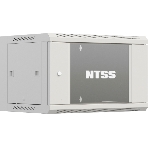 Шкаф коммутационный NTSS Премиум (NTSS-W6U6045GS-2) настенный 6U 600x450 мм пер. дв. стекл 60 кг серый IP20 сталь, фото4