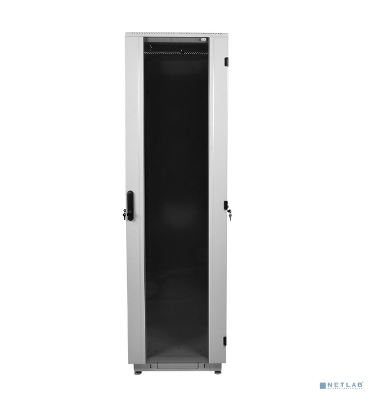 Шкаф телеком. напольный 42U (600x800) дверь стекло (ШТК-М-42.6.8-1ААА) (3 коробки)