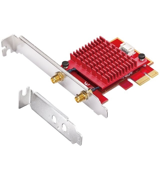 Сетевой адаптер Wi-Fi + Bluetooth Cudy WE3000S АХ5400 PCI Express (ант.внеш.съем) 2ант.
