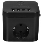 Сетевой фильтр Cablexpert Cube CUBE-3-U4-B-1.5, 3 р, 10А, 4хUSB, 1.5 м, ур.защиты 4+, черный, коробка, фото8