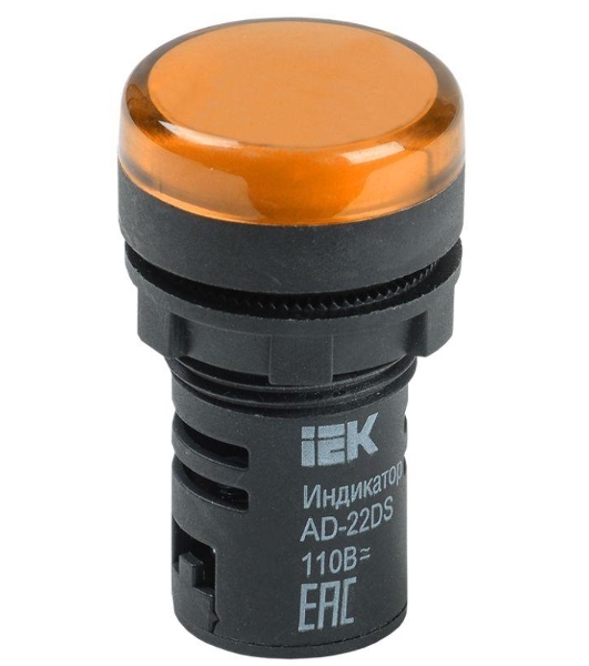 Арматура светосигнальная AD-22DS 24В AC/DC жел. IEK BLS10-ADDS-024-K05