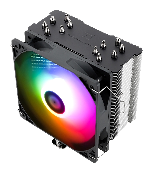 Кулер для процессора Thermalright Burst Assasin 120 ARGb (4-pin PWM, 154мм, Ni/CU, 6x6мм, ARGb, 1x120мм, 66.17CFM, 25.6dBA, 1550RPM, S: 1700, 1200, 115X, AM5, AM4)