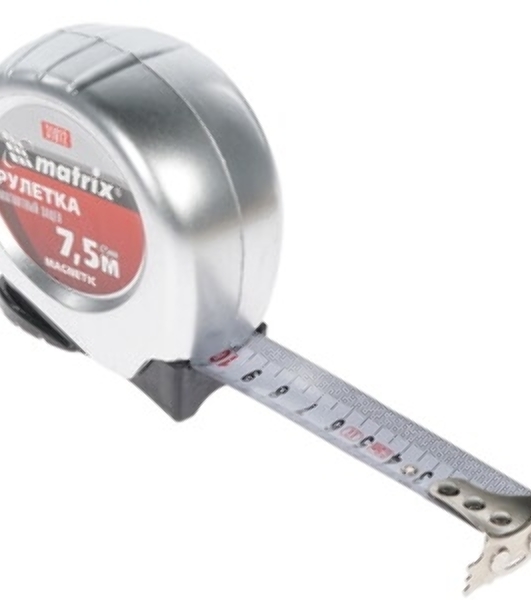 Рулетка Matrix Magnetic, 7,5 м х 25 мм, магнитный зацеп