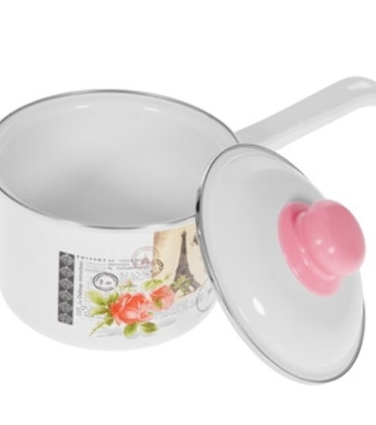 Ковш APPETITE SH05253 pretty 1,5 лиз нерж. стали. Объем 1,5л, размеры: 16х7,5 см, стекл. крышка, прутковая ручка,подар.коробка