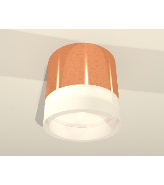 Светильник Ambrella Light XS8122010 PPG/FR золото розовое полированное/белый матовый GX53 (C8122, N8401)