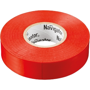 Изолента ПВХ Navigator 15 мм (рул.20м) красн. NIT-B15-20/R