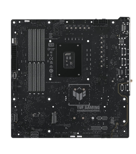 Материнская плата ASUS TUF GAMING B760M-BTF WIFI D4, LGA 1700, Intel B760, 4xDDR4, 4xSATA, 3xM.2, 1xPCIe 5.0 x16, 1xPCIe 4.0 x4, 1xPCIe x1, 1xUSB-A 3.2 Gen 2, 2xUSB-A 3.2 Gen 1, 4xUSB 2.0, 1xUSB-C 3.2 Gen 1, 1xUSB-C 3.2 Gen 2, 1x2.5Gb LAN, 3x3.5 мм, 7.1, 2.5Gb LAN, Wi-Fi 6, Bluetooth 5.2, mATX
