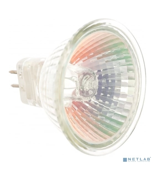 Лампа галогенная ЭРА GU5.3-JCDR (MR16) -50W-230V-Cl(10/200/6000)
