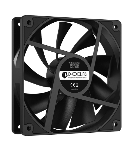 Вентилятор для корпуса ID-Cooling XF-120-K черный, 120 мм, 1800 об/мин, 35.2 дБ, 4 pin