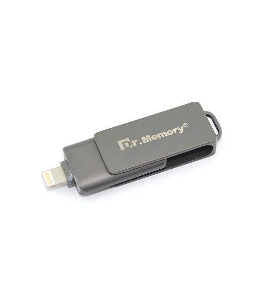 Флешка USB Dr. Memory 051, 4Gb, USB 3.0/USB Type-C, R/W 70/40, серый