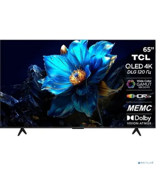Телевизор TCL 65' 65P7K черный QLED LCD 4K UHD 60Hz Smart TV