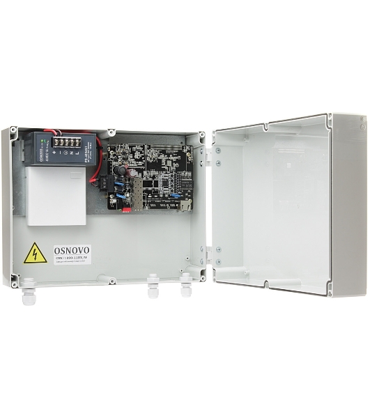 Уличный медиаконвертер OSNOVO GE с PoE, 1 х10/100/1000Base-T с PoE (до 30W), 1хSFP (1000Base-X)