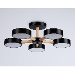 Светильник Ambrella light FL4828/5 BK черный 3000K-6400K 65W D580*160 (ПДУ ИК), фото5