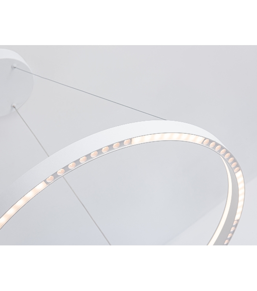 Подвесной светодиодный светильник Ambrella light FL5851 WH белый 35W 3000K/4200K/6400K D600*600 (без ПДУ)