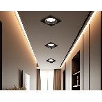 Светильник Ambrella light TN52339 SBK черный песок GX53 max 12W 115*115*25, фото3