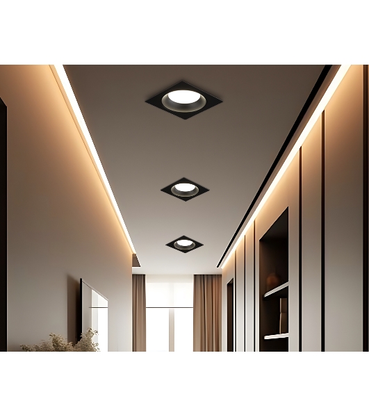 Светильник Ambrella light TN52339 SBK черный песок GX53 max 12W 115*115*25
