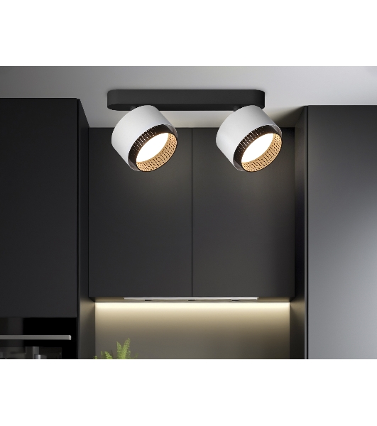 Светильник Ambrella light TN71285/2 WH/BK белый/черный GX53/2 max 12W 270*95*137